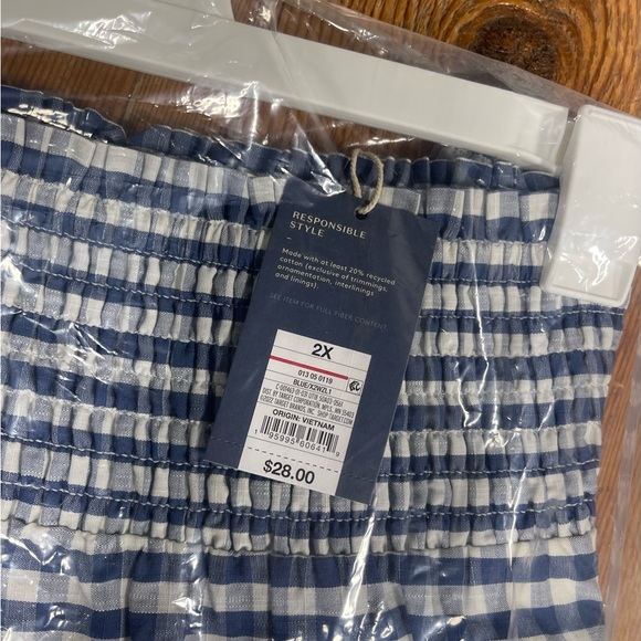 Women's Plus Size High-Rise Tiered Midi A-Line Skirt - Picture 2 of 3